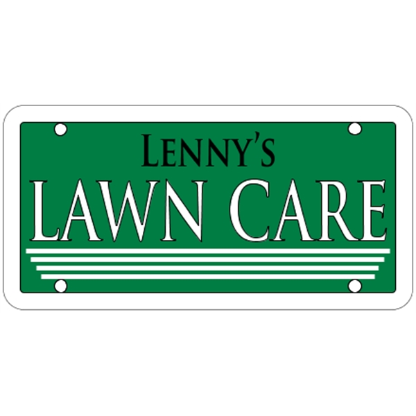 6" x 3" .055" Polyethylene Sign
