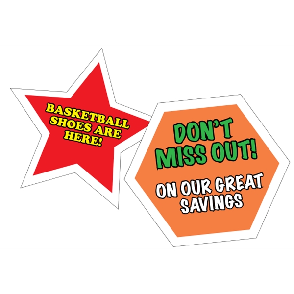 Floor Decals (Smooth Surface Indoor)-Spot Color White Vinyl