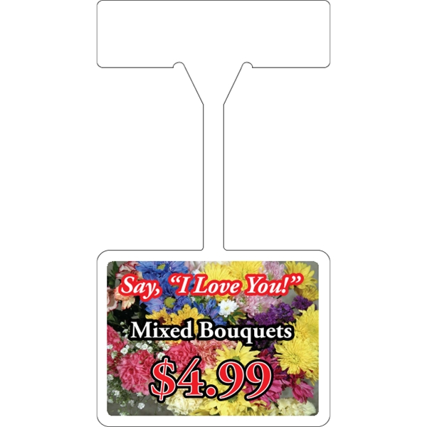 4CP Rectangle Shelf Talker