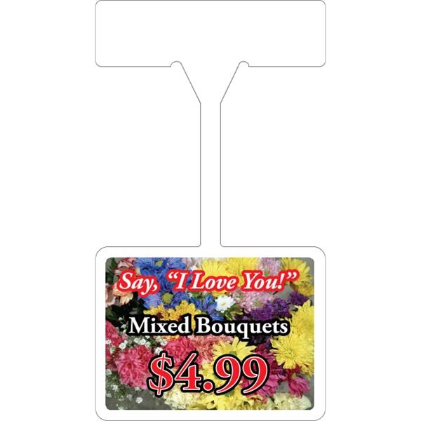 4CP Rectangle Shelf Talker