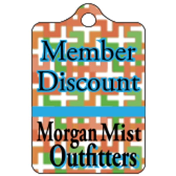 2.25" x 1.5" Rect. 4CP Mini Key Tag