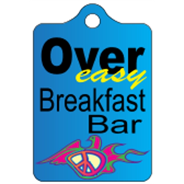 2.25" x 1.5" Rect. 4CP Mini Key Tag