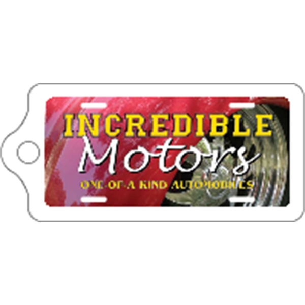 2.75" x 1.25" Rect. 4CP Mini Key Tag