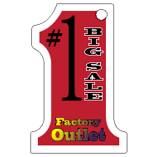 1.625" x 2.5" #1- 4CP Mini Key Tag