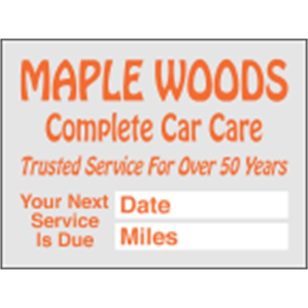 2" x 1.5" Small Clear Static - Individual - 2" x 1.5" Small Clear Static - Individual - Image 0 of 1