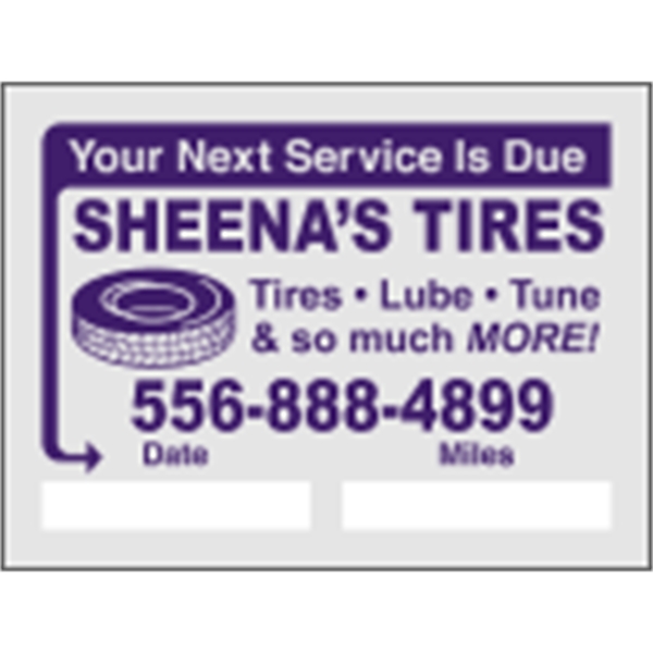 2" x 1.5" Small Clear Static - Individual - 2" x 1.5" Small Clear Static - Individual - Image 0 of 1