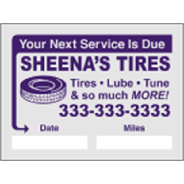 2" x 1.5" Small Clear Static - Individual - 2" x 1.5" Small Clear Static - Individual - Image 1 of 1