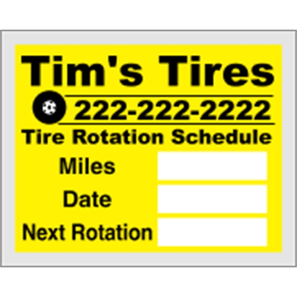 2.5" x 2" Large Clear Static - Individual - 2.5" x 2" Large Clear Static - Individual - Image 1 of 1