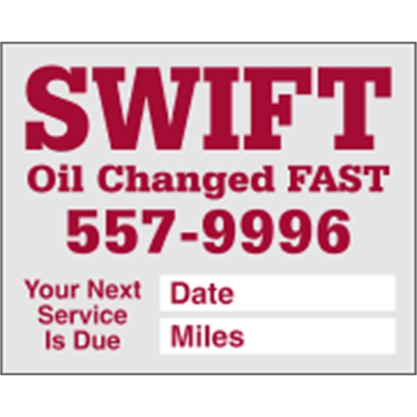 2.5" x 2" Large Clear Static - Individual - 2.5" x 2" Large Clear Static - Individual - Image 0 of 1