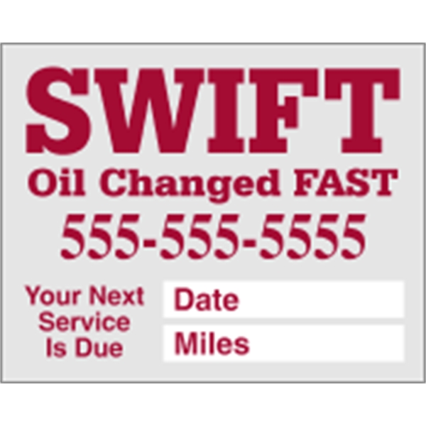 2.5" x 2" Large Clear Static - Individual - 2.5" x 2" Large Clear Static - Individual - Image 1 of 1