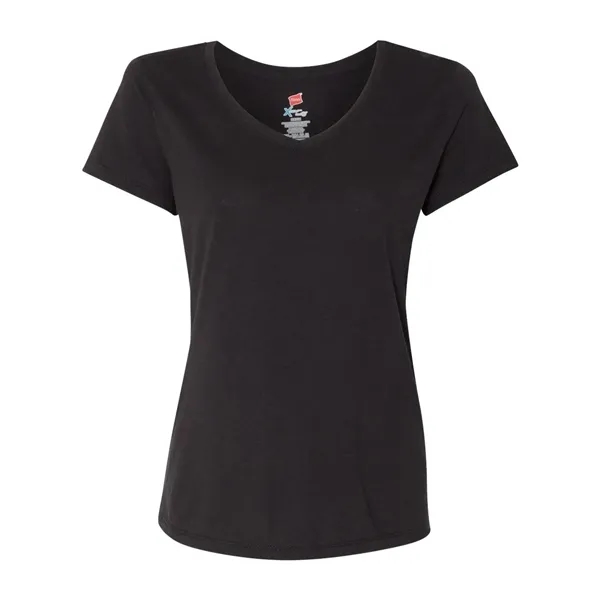 Hanes Women's Perfect-T Triblend V-Neck T-Shirt - Hanes Women's Perfect-T Triblend V-Neck T-Shirt - Image 1 of 13
