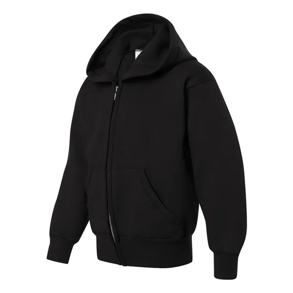 Hanes Youth EcoSmart® Full-Zip Hooded Sweatshirt - Hanes Youth EcoSmart® Full-Zip Hooded Sweatshirt - Image 2 of 11