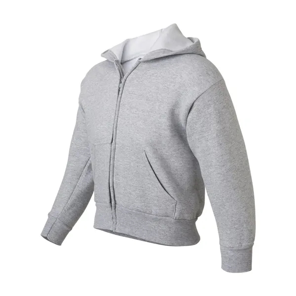 Hanes Youth EcoSmart® Full-Zip Hooded Sweatshirt - Hanes Youth EcoSmart® Full-Zip Hooded Sweatshirt - Image 7 of 11