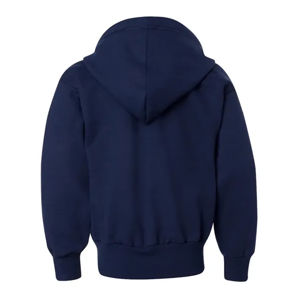 Hanes Youth EcoSmart® Full-Zip Hooded Sweatshirt - Hanes Youth EcoSmart® Full-Zip Hooded Sweatshirt - Image 11 of 11