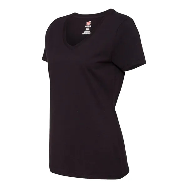 Hanes Women's Perfect-T V-Neck T-Shirt - Hanes Women's Perfect-T V-Neck T-Shirt - Image 5 of 26
