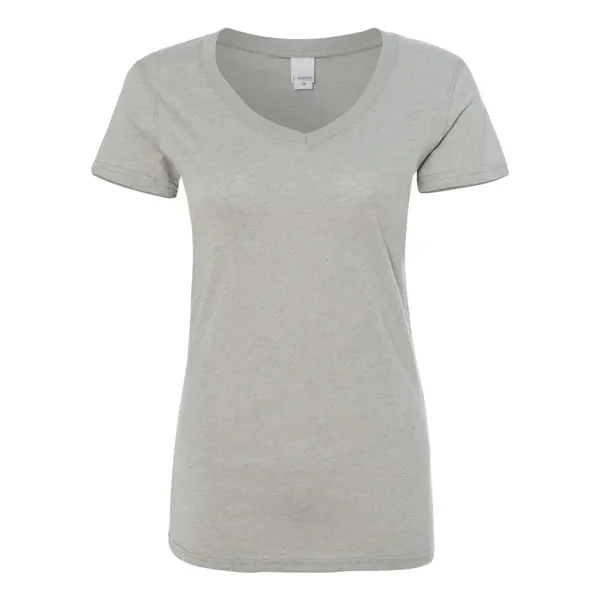 J. America Women's Glitter V-Neck T-Shirt - J. America Women's Glitter V-Neck T-Shirt - Image 6 of 14