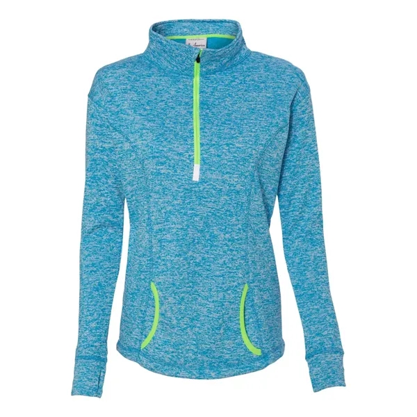 J. America Women's Cosmic Fleece Quarter-Zip Pullover - J. America Women's Cosmic Fleece Quarter-Zip Pullover - Image 5 of 25