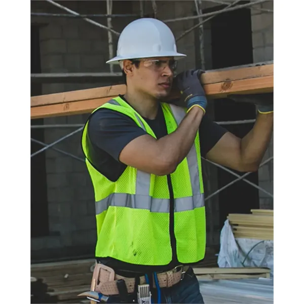 Kishigo Unisex Zippered Mesh Economy Class 2 Vest - Kishigo Unisex Zippered Mesh Economy Class 2 Vest - Image 0 of 4