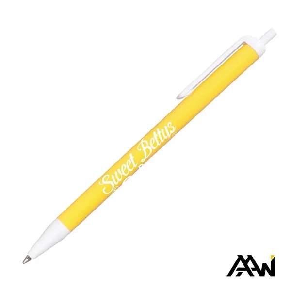 Value Slim Pen w/Glossy Colored Barrel - Matte White Accent - Value Slim Pen w/Glossy Colored Barrel - Matte White Accent - Image 14 of 15