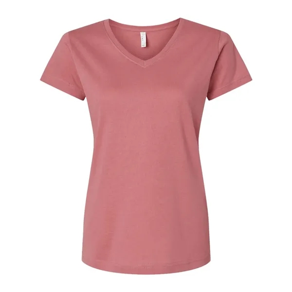 LAT Women's Fine Jersey V-Neck Tee - LAT Women's Fine Jersey V-Neck Tee - Image 21 of 40