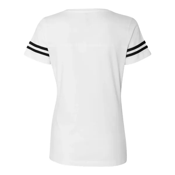 LAT Women's Football V-Neck Fine Jersey Tee - LAT Women's Football V-Neck Fine Jersey Tee - Image 24 of 24