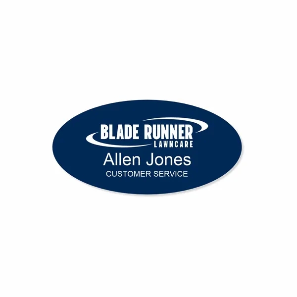 Name Badge 3 x 1.5 Oval Full Color - Name Badge 3 x 1.5 Oval Full Color - Image 0 of 0