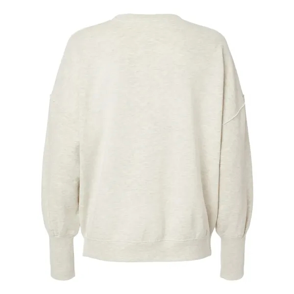 MV Sport Women's Sueded Fleece Crewneck Sweatshirt - MV Sport Women's Sueded Fleece Crewneck Sweatshirt - Image 3 of 4