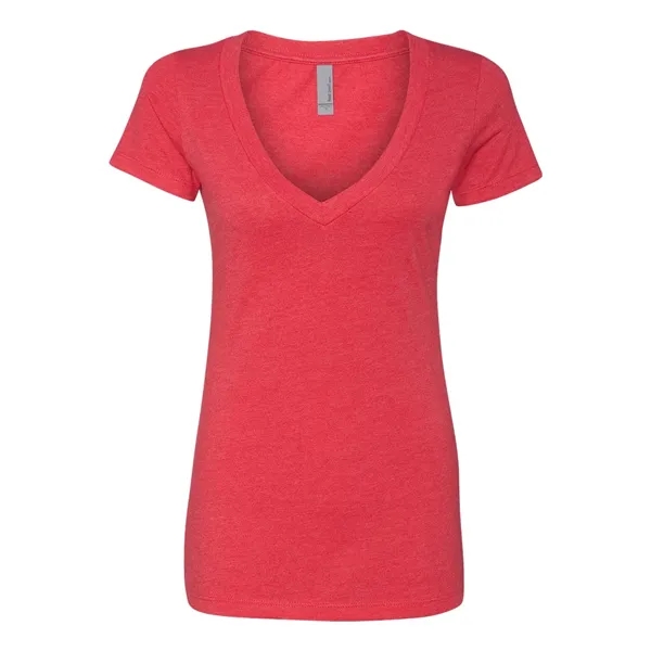 Next Level Women's CVC Deep V-Neck T-Shirt - Next Level Women's CVC Deep V-Neck T-Shirt - Image 13 of 14