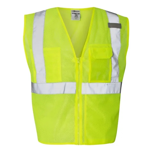 Custom Kishigo Unisex Clear ID Vest with Zipper Closure
