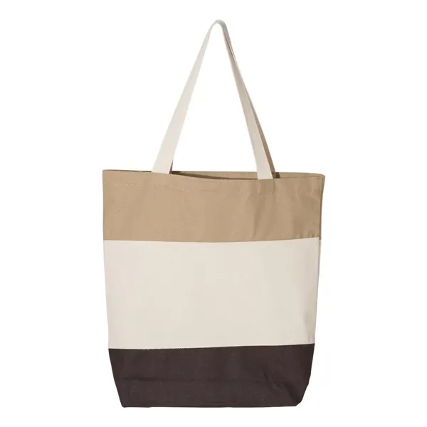 Q-Tees 11L Tri-Color Tote - Q-Tees 11L Tri-Color Tote - Image 4 of 14