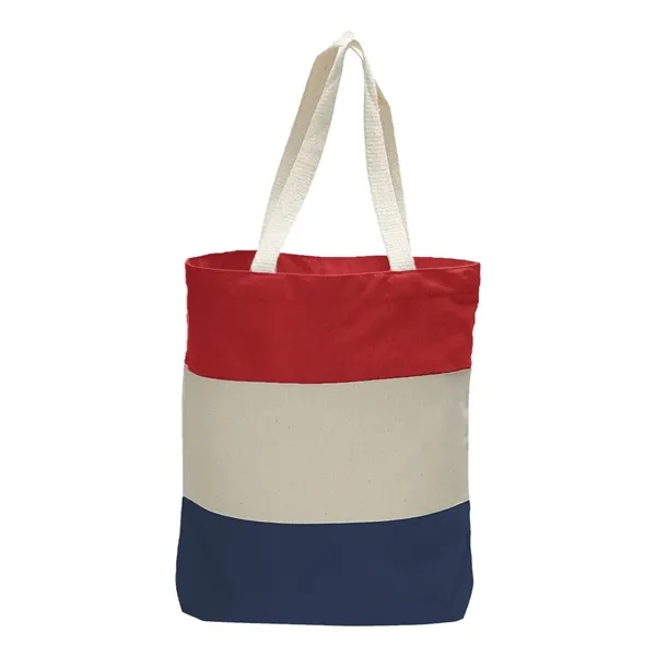 Q-Tees 11L Tri-Color Tote - Q-Tees 11L Tri-Color Tote - Image 12 of 14