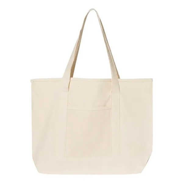 Q-Tees 34.6L Large Canvas Deluxe Tote - Q-Tees 34.6L Large Canvas Deluxe Tote - Image 9 of 18