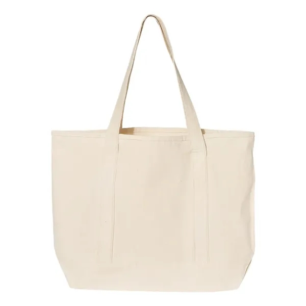 Q-Tees 34.6L Large Canvas Deluxe Tote - Q-Tees 34.6L Large Canvas Deluxe Tote - Image 10 of 18