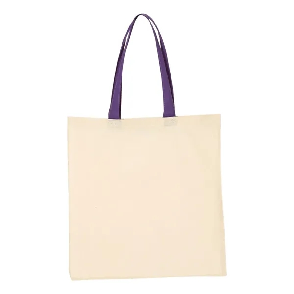 Q-Tees Economical Tote with Contrast-Color Handles - Q-Tees Economical Tote with Contrast-Color Handles - Image 28 of 40