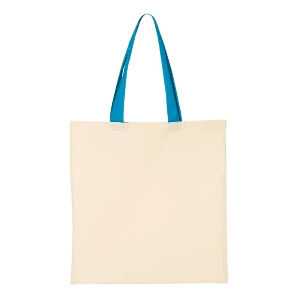 Q-Tees Economical Tote with Contrast-Color Handles - Q-Tees Economical Tote with Contrast-Color Handles - Image 33 of 40