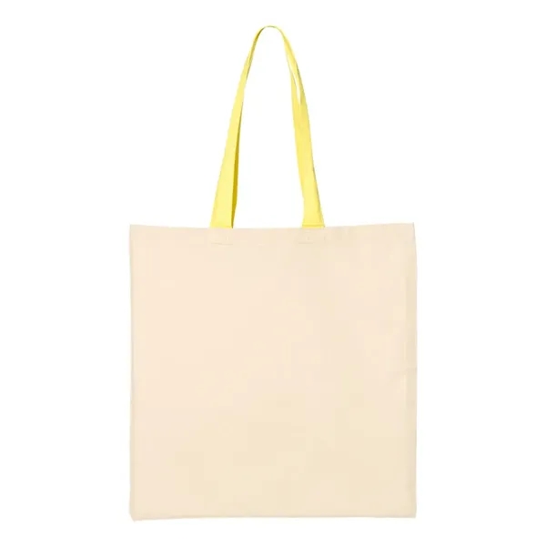 Q-Tees Economical Tote with Contrast-Color Handles - Q-Tees Economical Tote with Contrast-Color Handles - Image 40 of 40