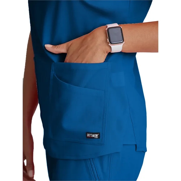 Grey's Anatomy Spandex Stretch - Women's Four-Pocket V-Ne... - Grey's Anatomy Spandex Stretch - Women's Four-Pocket V-Ne... - Image 41 of 56