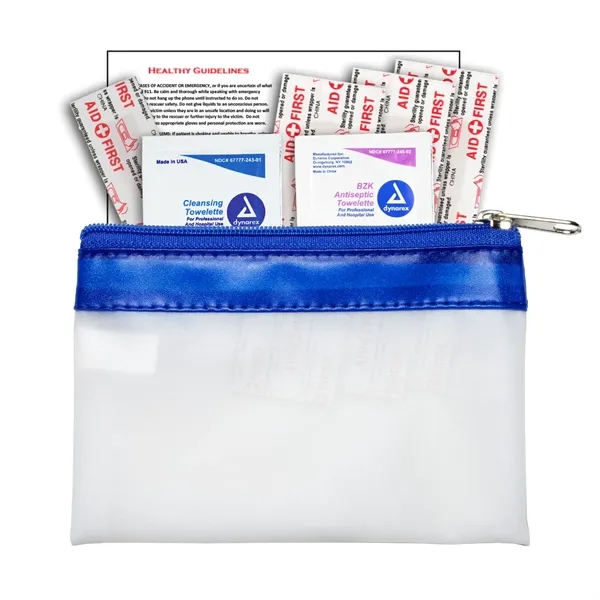 7 Piece First Aid Kit in Zipper Pouch