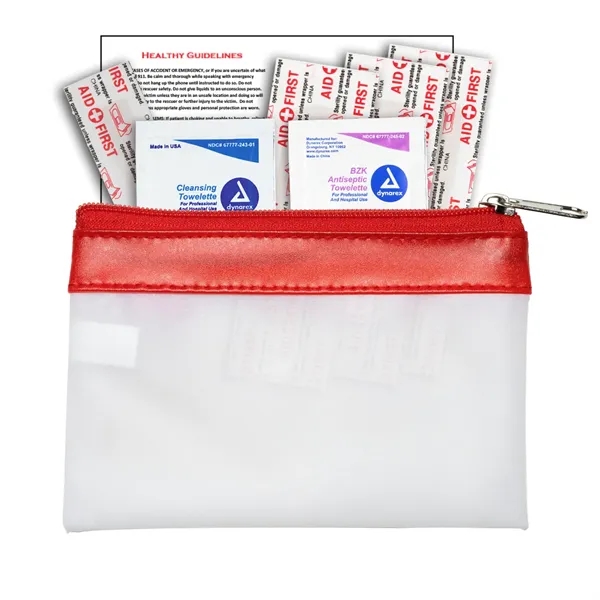 7 Piece First Aid Kit in Zipper Pouch