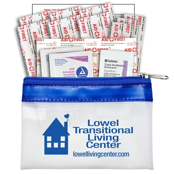 SAFETY-ON-THE-GO 2 - 19 Piece First Aid Kit in Zipper Pouch