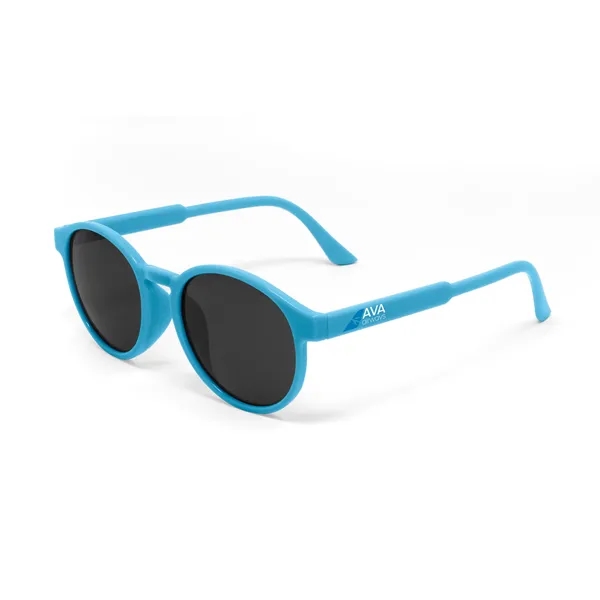 Retro Round Sunglasses: Solid Color Frame - Retro Round Sunglasses: Solid Color Frame - Image 1 of 1