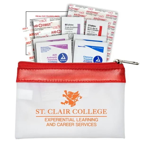 16 Piece First Aid Kit in Zipper Pouch