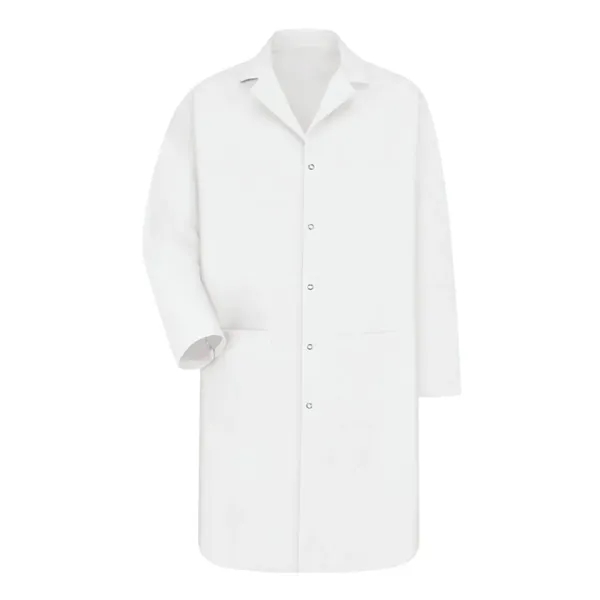 Red Kap Unisex Tall Gripper Front Lab Coat - Red Kap Unisex Tall Gripper Front Lab Coat - Image 1 of 2