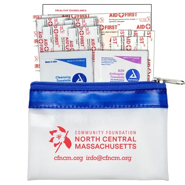 10 Piece First Aid Kit in Zipper Pouch