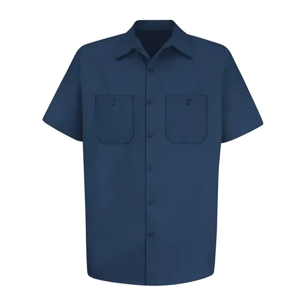 Red Kap Men's Tall Cotton Short Sleeve Uniform Shirt - Red Kap Men's Tall Cotton Short Sleeve Uniform Shirt - Image 7 of 10