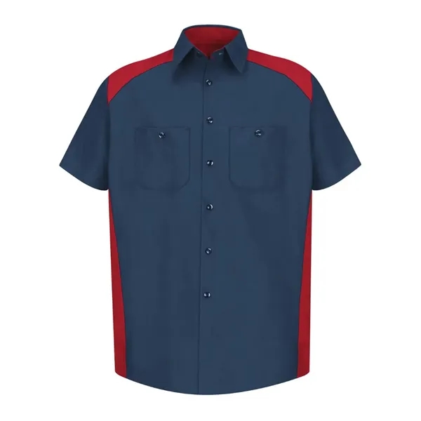 Red Kap Men's Short Sleeve Motorsports Shirt - Red Kap Men's Short Sleeve Motorsports Shirt - Image 9 of 10