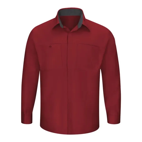 Red Kap Men's Performance Plus Long Sleeve Shirt with Oil... - Red Kap Men's Performance Plus Long Sleeve Shirt with Oil... - Image 11 of 16