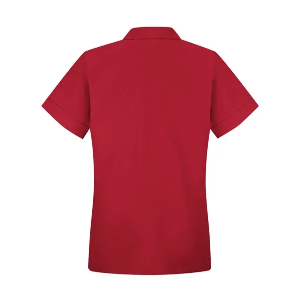 Red Kap Women's Loose Fit Short Sleeve Button Smock - Red Kap Women's Loose Fit Short Sleeve Button Smock - Image 6 of 10