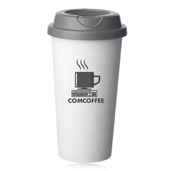 Florence 16 oz. Plastic Coffee Tumbler - Florence 16 oz. Plastic Coffee Tumbler - Image 5 of 11