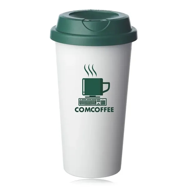 Florence 16 oz. Plastic Coffee Tumbler - Florence 16 oz. Plastic Coffee Tumbler - Image 3 of 11